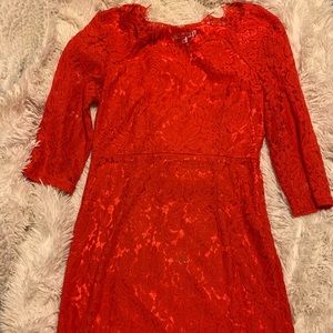 NWOT! ASOS red lace Dress